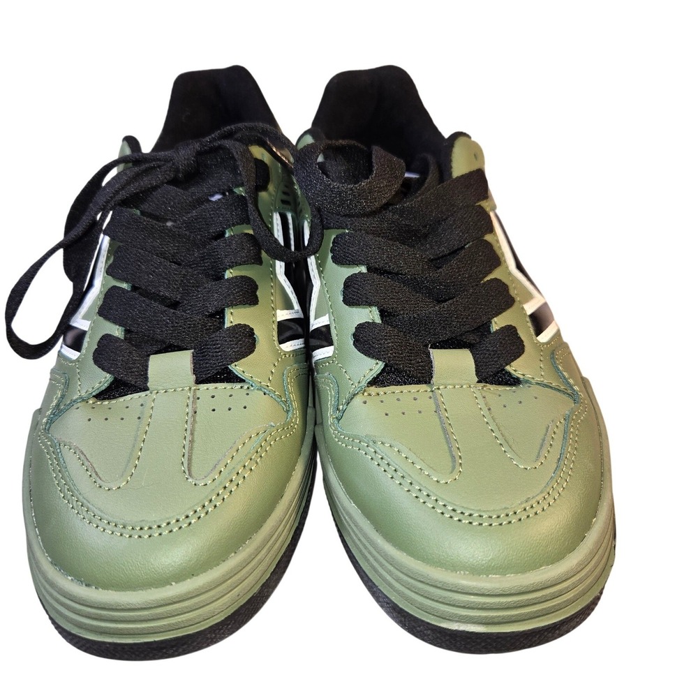 Vans‎ Uplift Skate Shoes Olive Green Black White Sample Mens 5.5 Womens 7